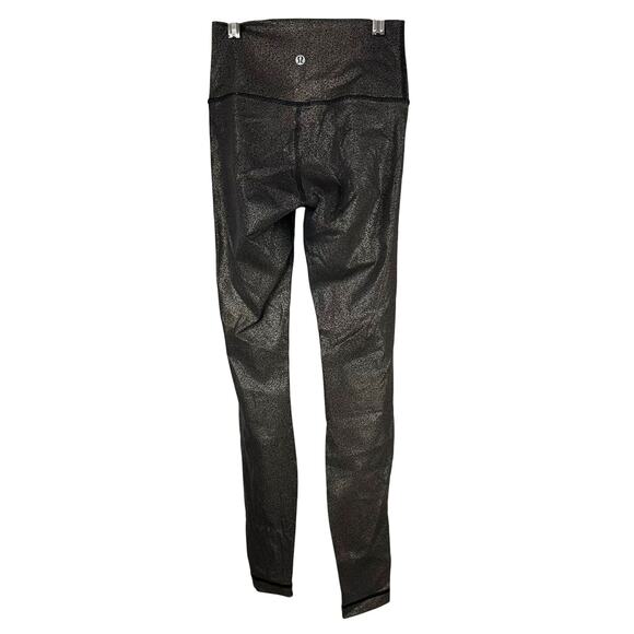 Lululemon Wunder Under High-Rise Tight Foil 28" Black Copper Women's Size 2 EUC - Picture 4 of 9